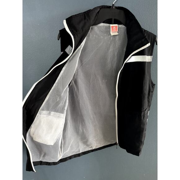 Mens Black Dream TSchunyifang Zipper Front Sleeveless Vest Size Large - Picture 4 of 8